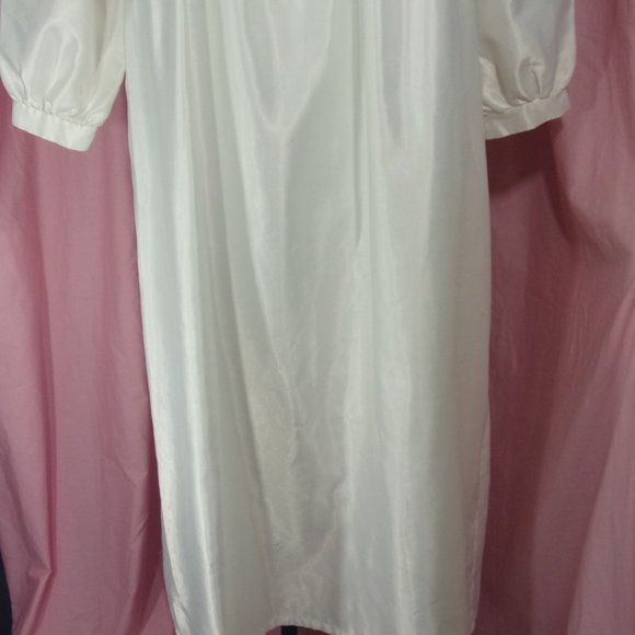 Aria Nightgown Long Satin Brushed Lined Size M - Picture 2 of 5